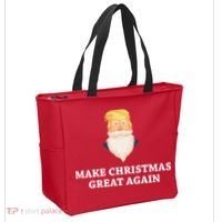 Make Christmas Great Again Santa Beard Trump Tote Bag thumb 2
