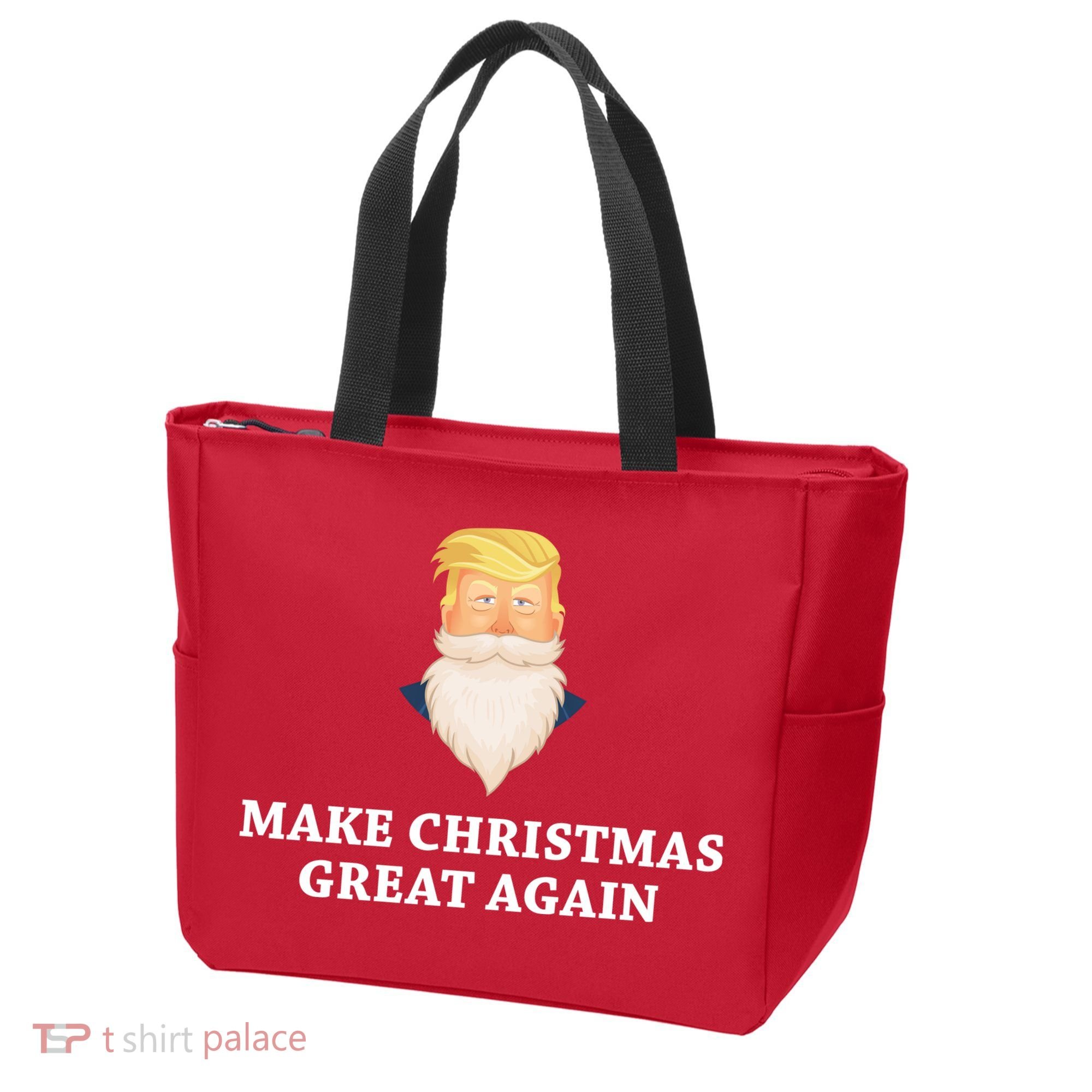 Make Christmas Great Again Santa Beard Trump Tote Bag