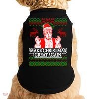 Make Christmas Great Again Santa Trump Ugly Doggie Tank thumb 0