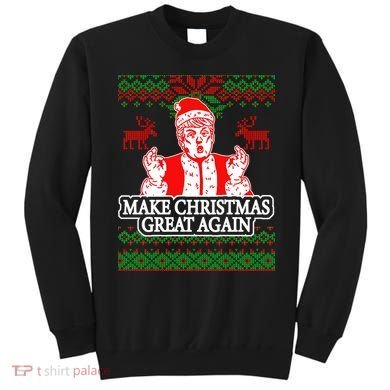 Make Christmas Great Again Santa Trump Ugly Sweatshirt