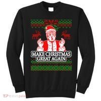 Make Christmas Great Again Santa Trump Ugly Sweatshirt thumb 0