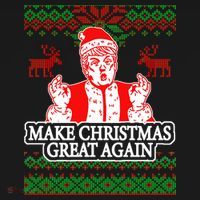 Make Christmas Great Again Santa Trump Ugly T-Shirt thumb 7