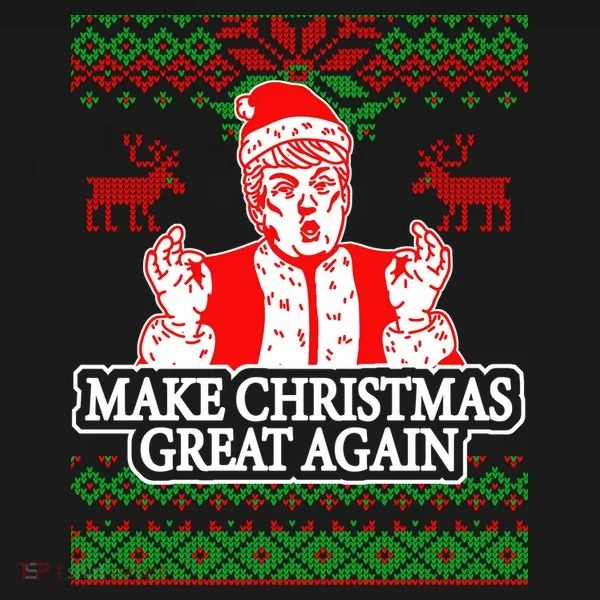 Make Christmas Great Again Santa Trump Ugly T-Shirt