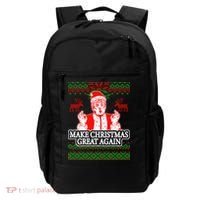 Make Christmas Great Again Santa Trump Ugly Backpack thumb 0