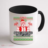 Make Christmas Great Again Santa Trump Ugly Coffee Mug thumb 1