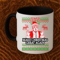 Make Christmas Great Again Santa Trump Ugly Coffee Mug thumb 2