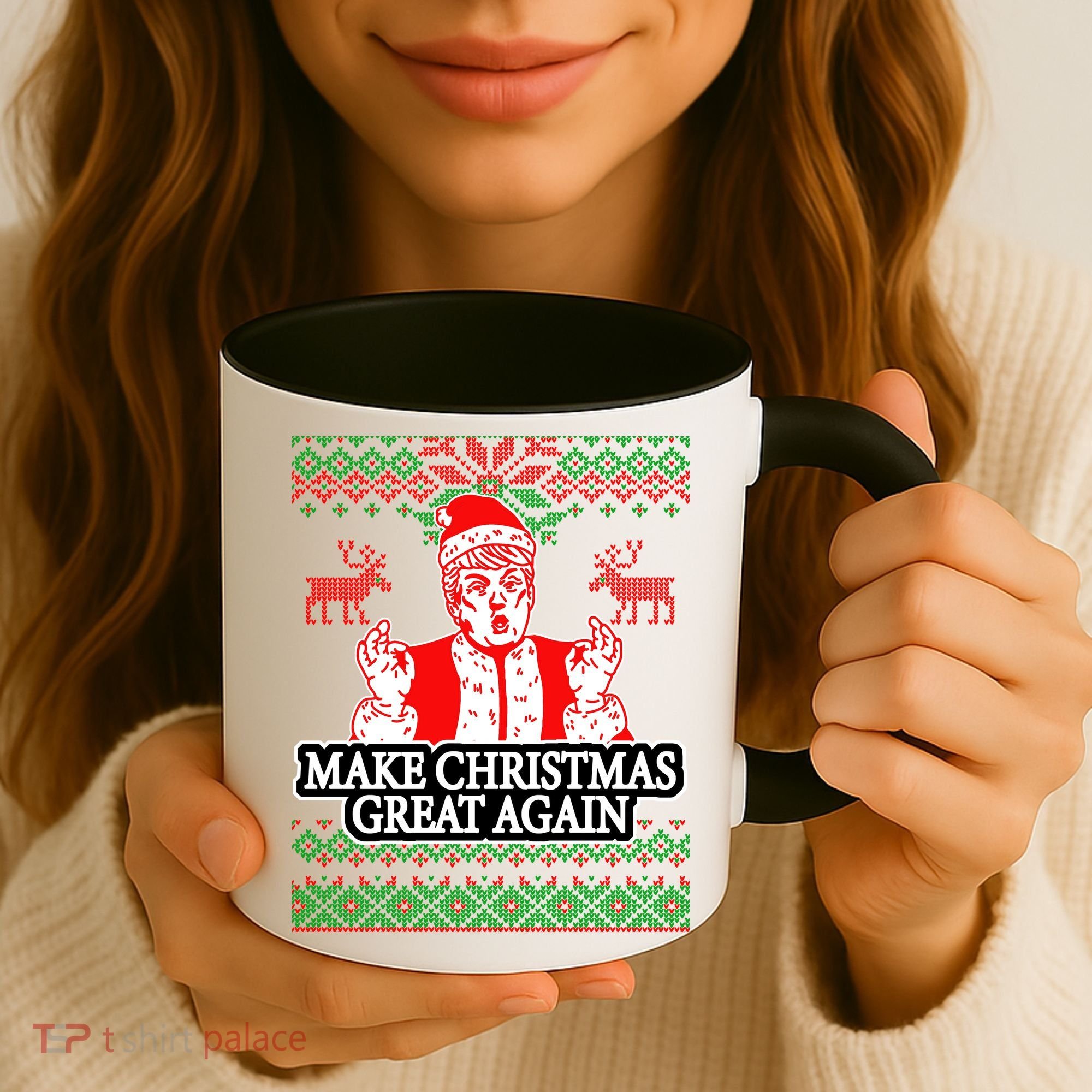 Make Christmas Great Again Santa Trump Ugly Coffee Mug