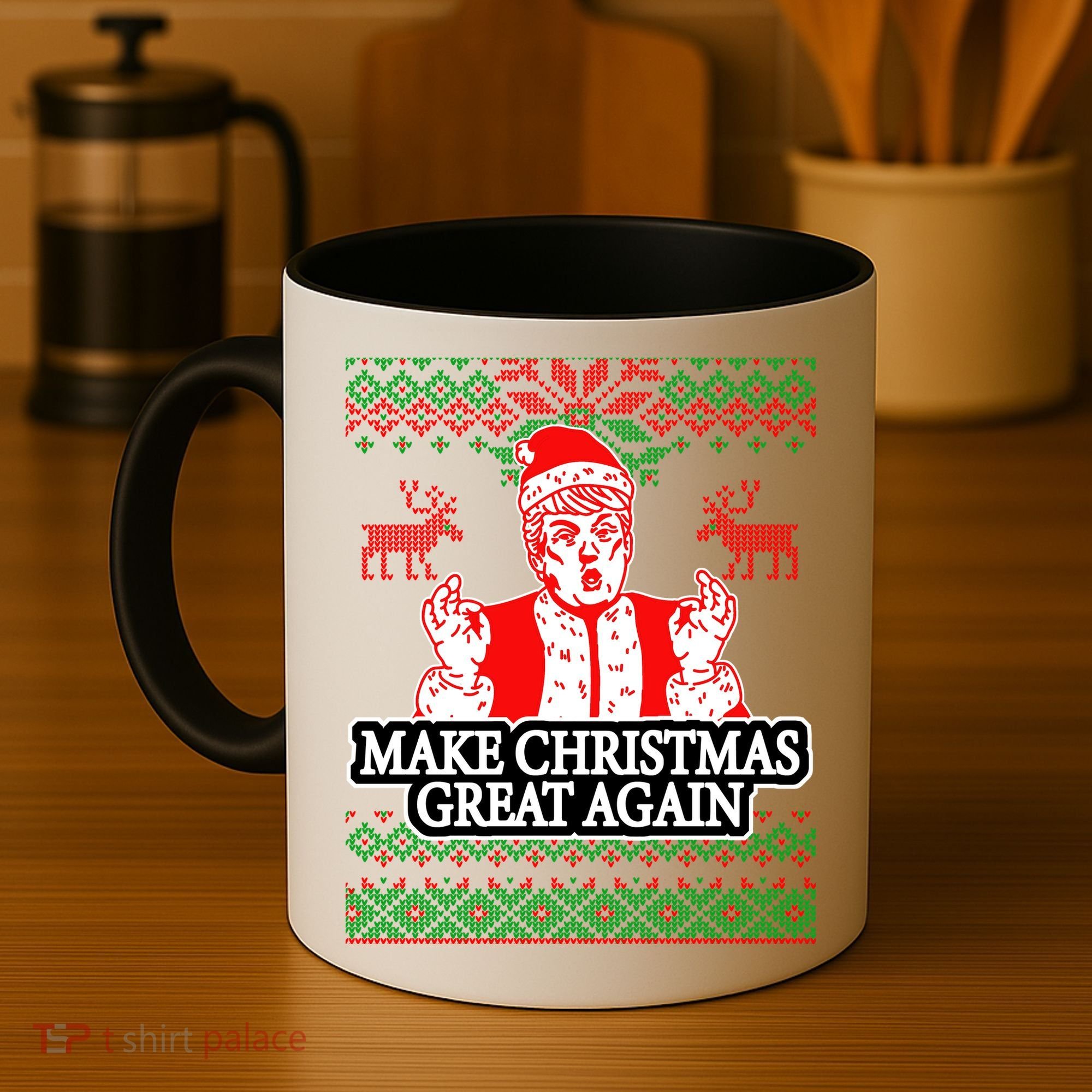 Make Christmas Great Again Santa Trump Ugly Coffee Mug