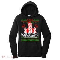 Make Christmas Great Again Santa Trump Ugly Women's Hoodie thumb 0