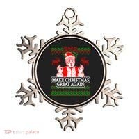 Make Christmas Great Again Santa Trump Ugly Ornament thumb 0