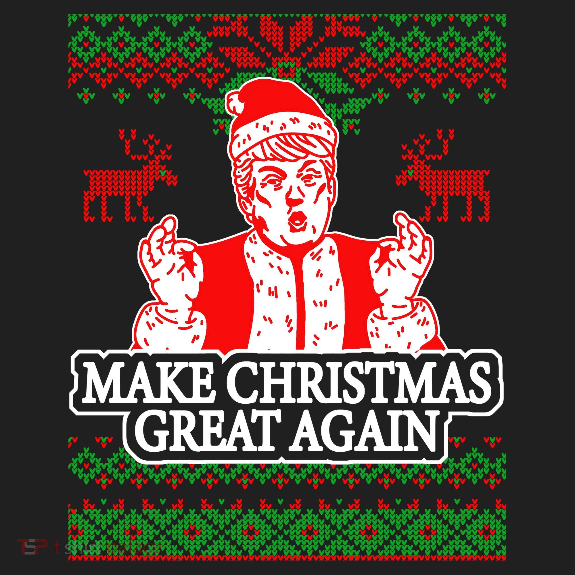 Make Christmas Great Again Santa Trump Ugly Hat