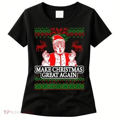 Make Christmas Great Again Santa Trump Ugly Women's T-Shirt