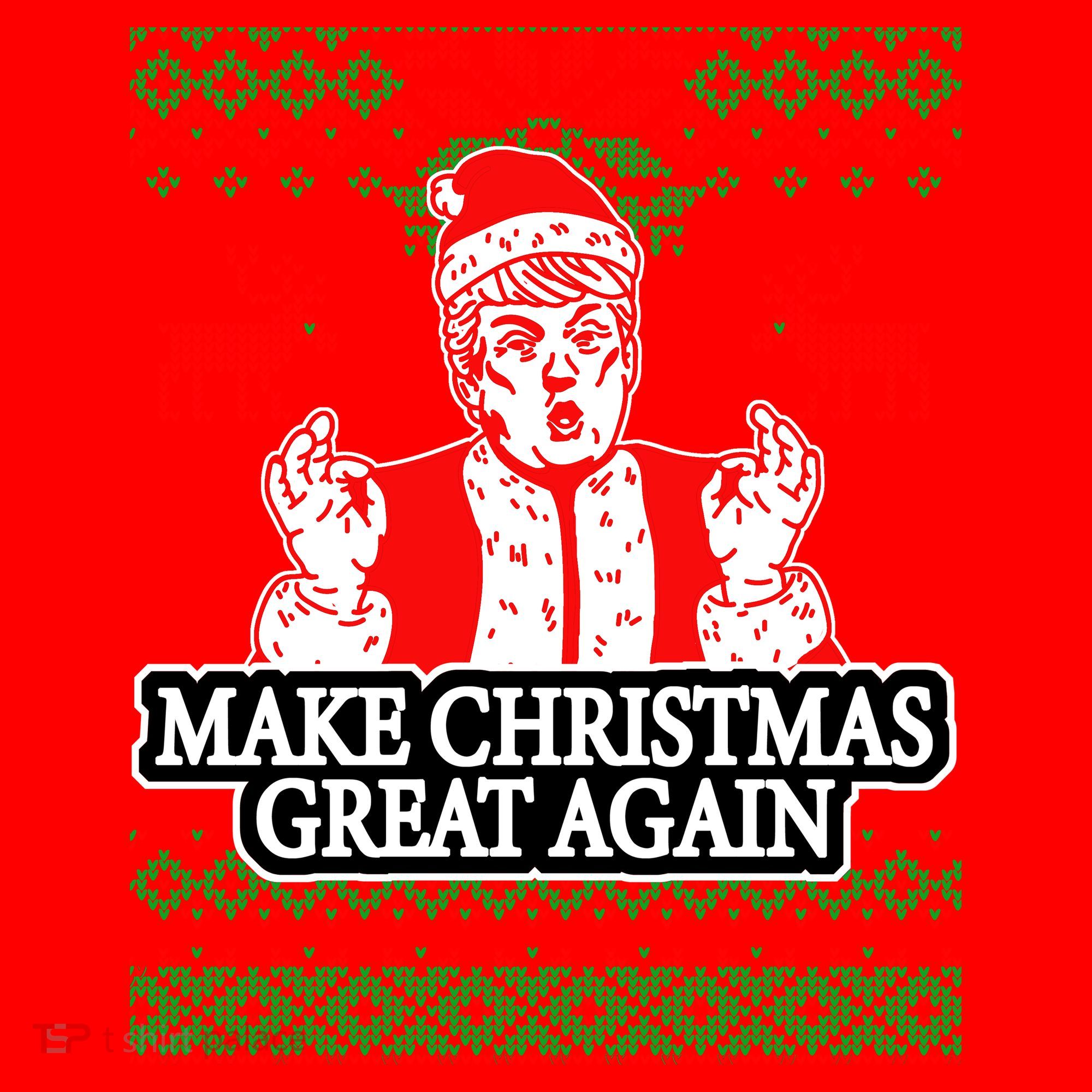 Make Christmas Great Again Santa Trump Ugly Santa Hat
