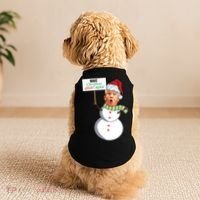 Make Christmas Great Again Trump Snowman Doggie Tank thumb 2