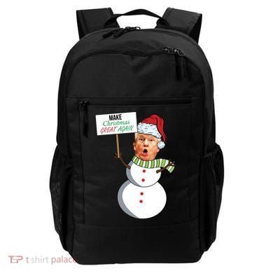 Make Christmas Great Again Trump Snowman Backpack