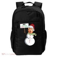 Make Christmas Great Again Trump Snowman Backpack thumb 0