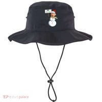 Make Christmas Great Again Trump Snowman Bucket Hat thumb 0