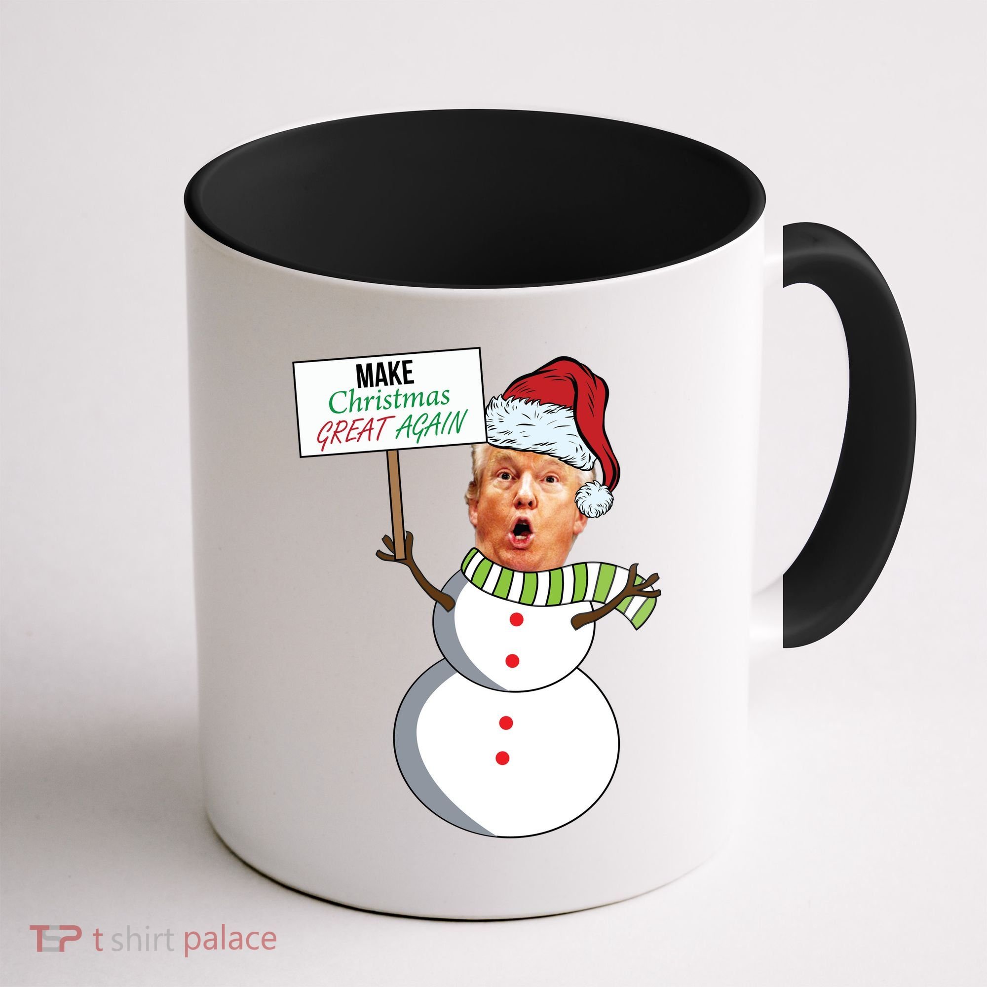 Make Christmas Great Again Trump Snowman Coffee Mug