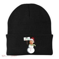Make Christmas Great Again Trump Snowman Beanie thumb 0