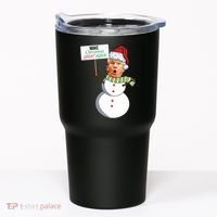 Make Christmas Great Again Trump Snowman Tumbler thumb 0