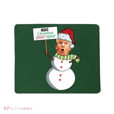 Make Christmas Great Again Trump Snowman Mousepad