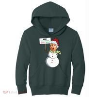 Make Christmas Great Again Trump Snowman Kids Hoodie thumb 0