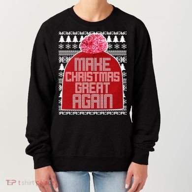 Make Christmas Great Again Ugly Christmas Sweater Design Women's Sweatshirt
