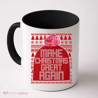 Make Christmas Great Again Ugly Christmas Sweater Design Coffee Mug