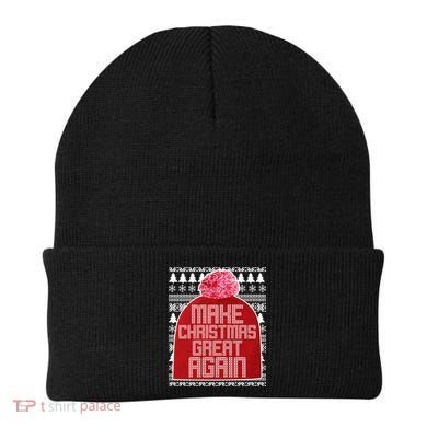 Make Christmas Great Again Ugly Christmas Sweater Design Beanie