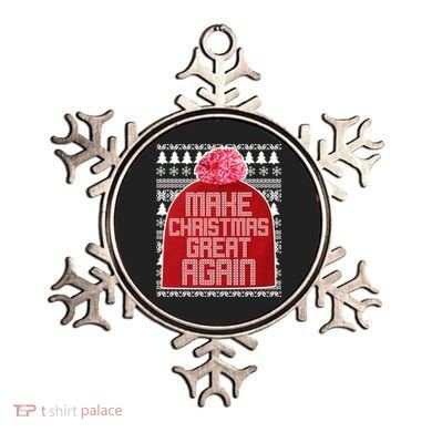 Make Christmas Great Again Ugly Christmas Sweater Design Ornament