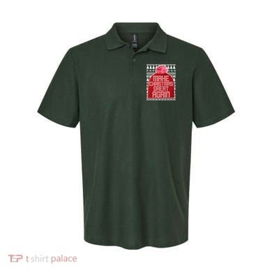 Make Christmas Great Again Ugly Christmas Sweater Design Polo