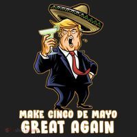 Make Cinco De Mayo Great Again Golf Towel thumb 3