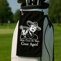 Make Cinco De Mayo Great Again President Donald Trump Golf Towel thumb 2