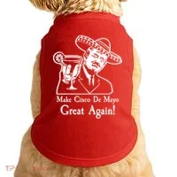 Make Cinco De Mayo Great Again President Donald Trump Doggie Tank thumb 0