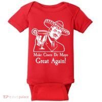 Make Cinco De Mayo Great Again President Donald Trump Baby Bodysuit thumb 0