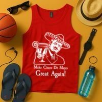 Make Cinco De Mayo Great Again President Donald Trump Tank Top thumb 4