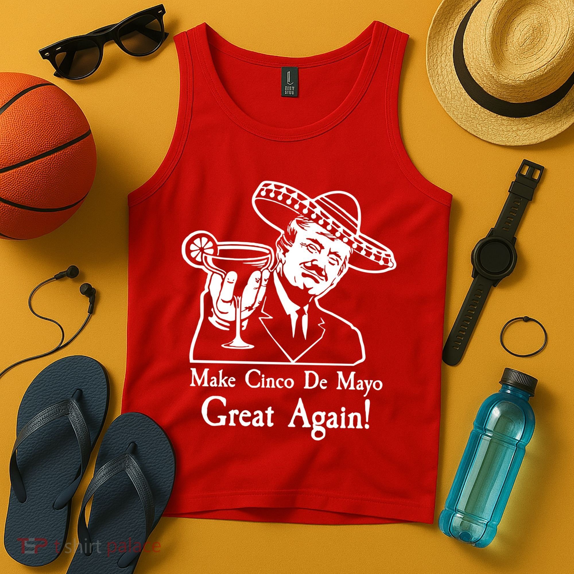 Make Cinco De Mayo Great Again President Donald Trump Tank Top