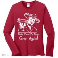 Make Cinco De Mayo Great Again President Donald Trump Women's Long Sleeve Shirt thumb 0