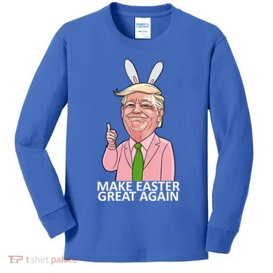 Make Easter Great Again Kids Long Sleeve Shirt