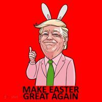 Make Easter Great Again Santa Hat thumb 1