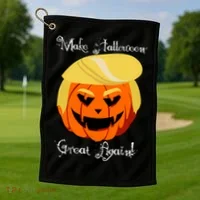 Make Halloween Great Again - Donald Trump Golf Towel thumb 1