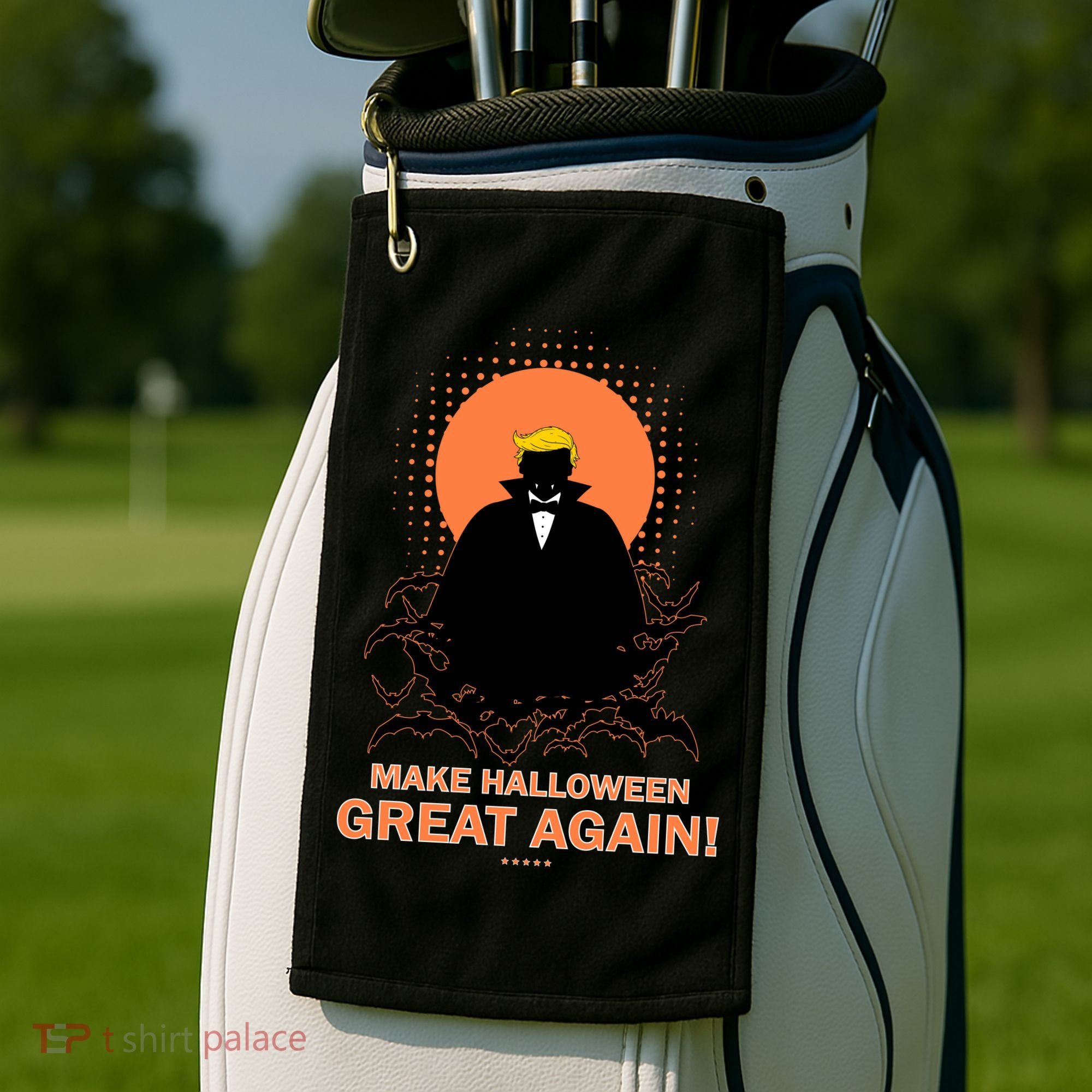 Make Halloween Great Again Trump Golf Towel