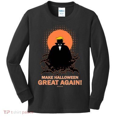 Make Halloween Great Again Trump Kids Long Sleeve Shirt