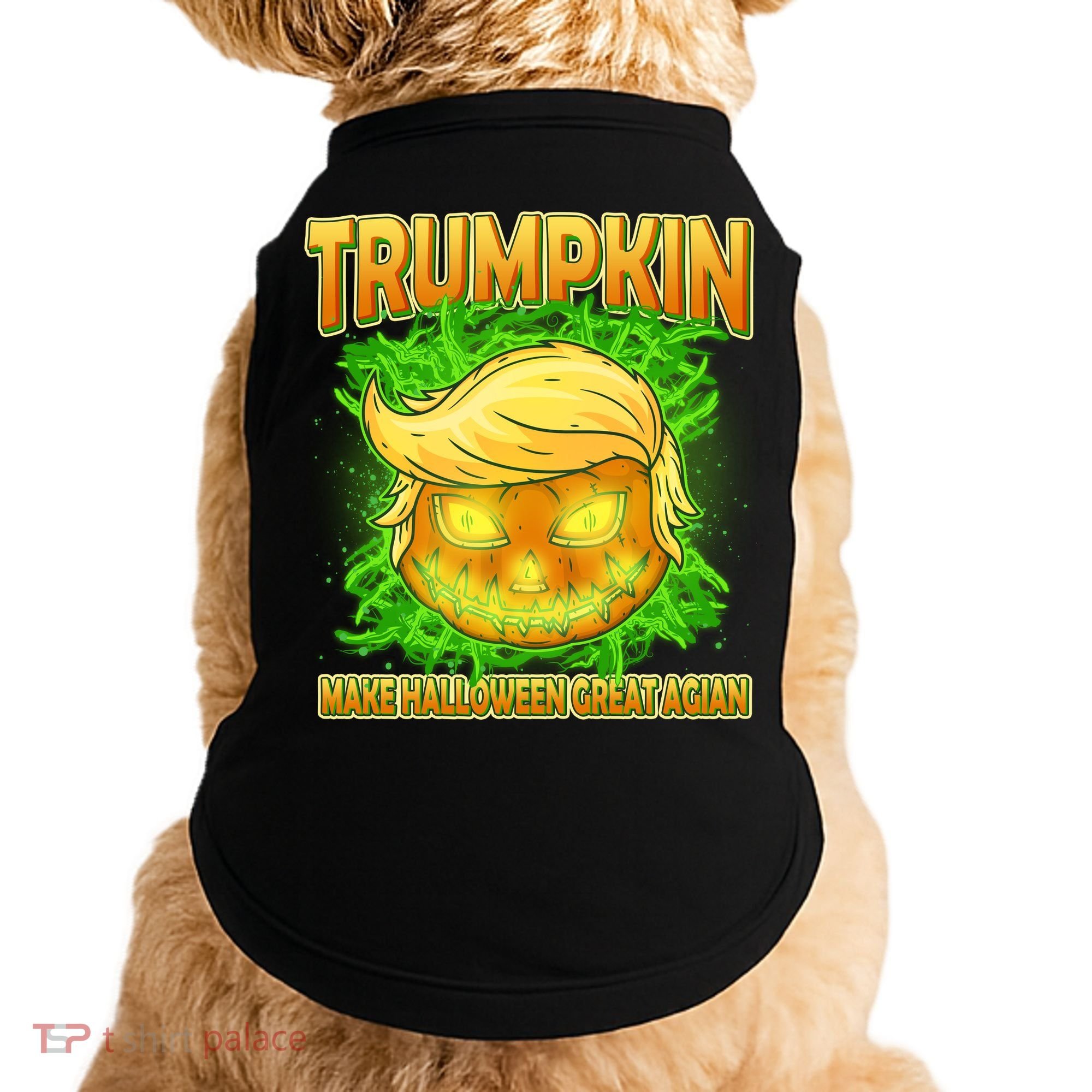 Make Halloween Great Again Trumpkin Doggie Tank