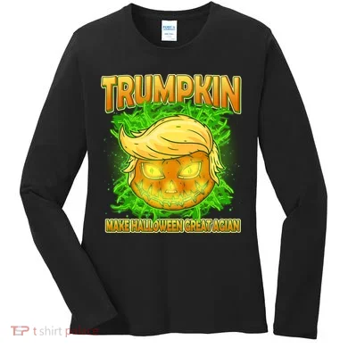Make Halloween Great Again Trumpkin Women's Long Sleeve Shirt