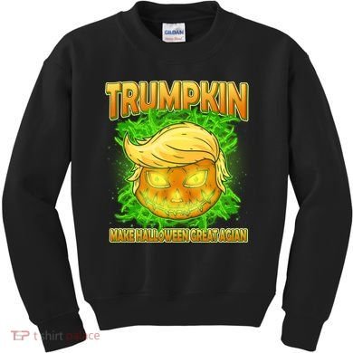 Make Halloween Great Again Trumpkin Kids Sweatshirt