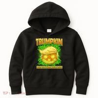 Make Halloween Great Again Trumpkin Kids Hoodie thumb 0