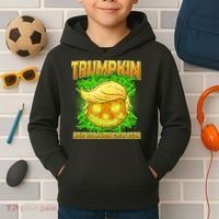 Make Halloween Great Again Trumpkin Kids Hoodie thumb 2