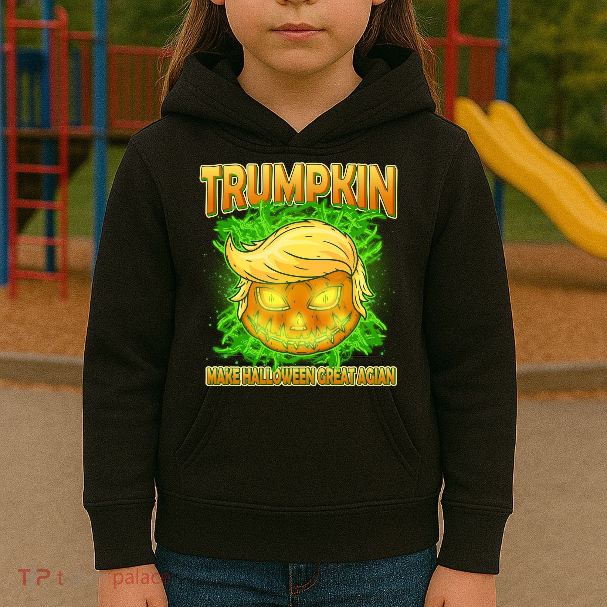 Make Halloween Great Again Trumpkin Kids Hoodie
