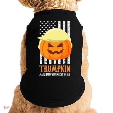 Make Halloween Great Again Trumpkin USA Flag Doggie Tank